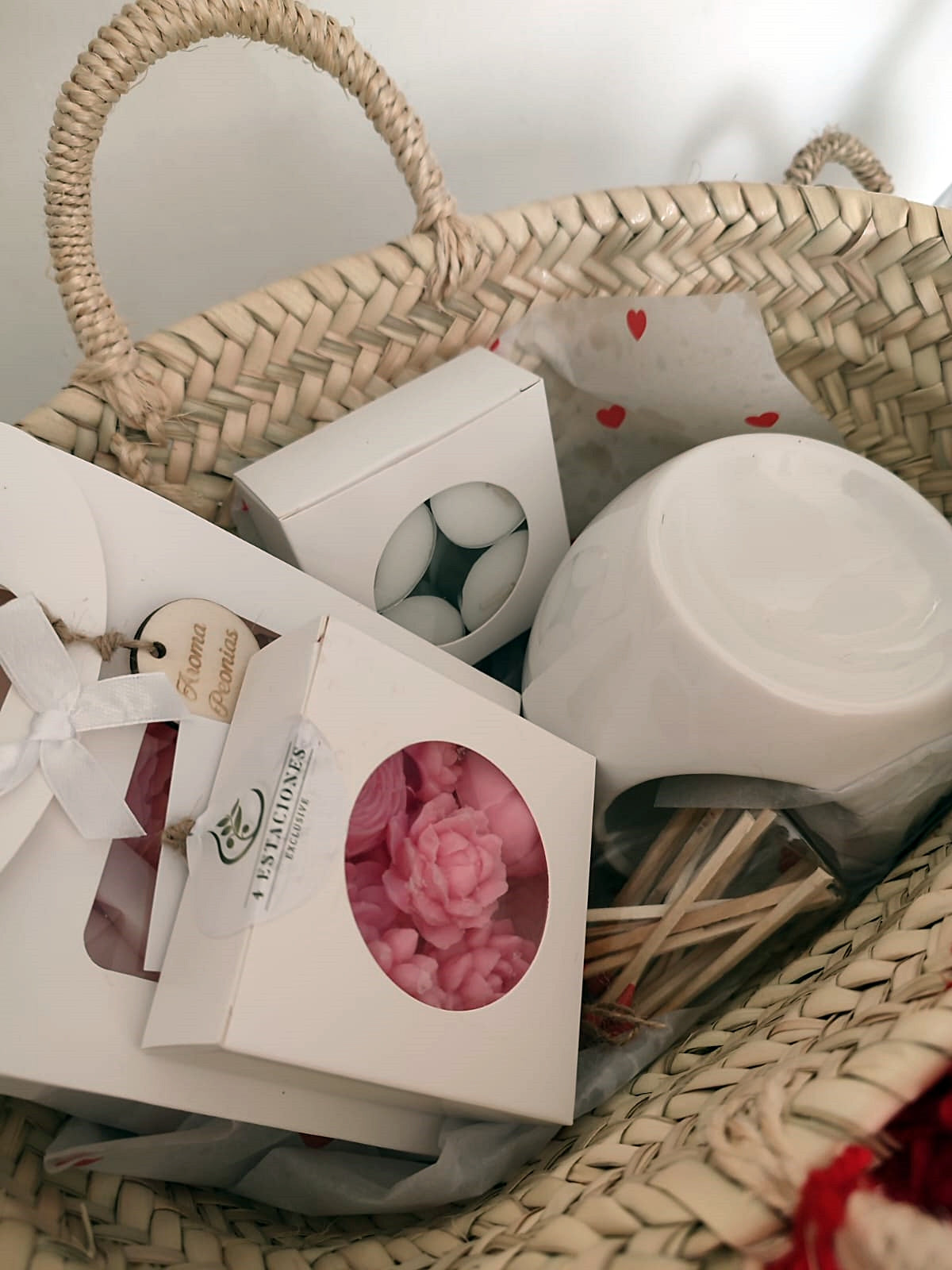 Lote Quemador Capazo corazón